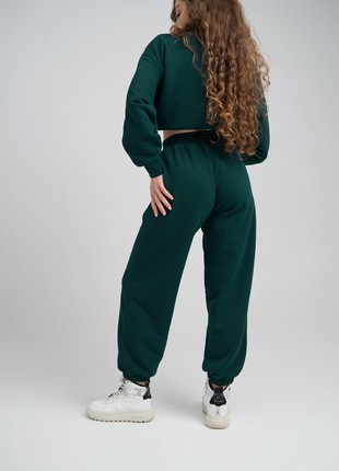 Women's suit " LEHIT"  emerald color2 photo