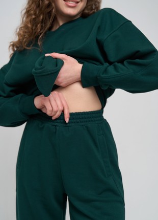 Women's suit " LEHIT"  emerald color3 photo