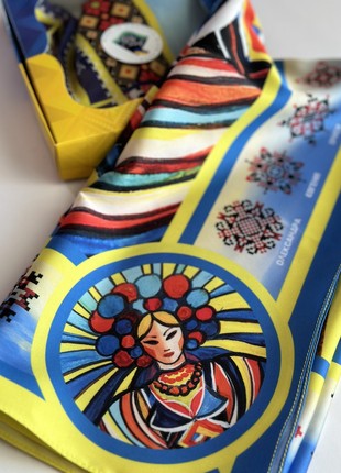 Designer  scarf "Ukrainian names,, ,  from the designer Art Sana2 photo
