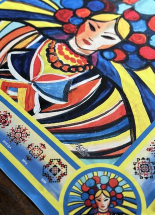 Designer  scarf "Ukrainian names,, ,  from the designer Art Sana9 photo