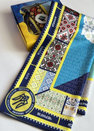 Designer  scarf "Ukrainian  map ,, ,  from the designer Art Sana3 photo