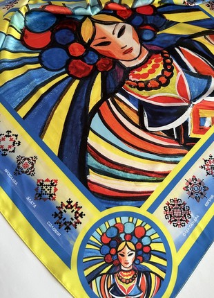 Designer  scarf "Ukrainian names,, ,  from the designer Art Sana10 photo