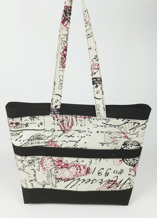 Handmade textile tote bag "Butterfly"