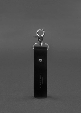 Leather keychain "Good evening..." Black BN-BK3-g3 photo