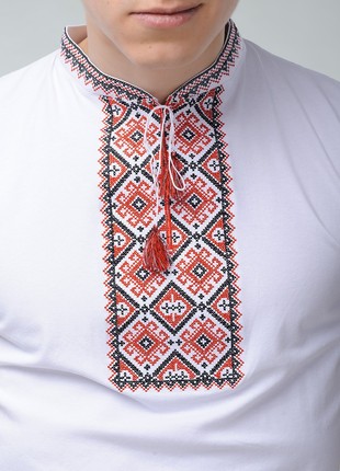 Men's T-shirt with short sleeves with classic embroidery " Otaman" M-13 photo