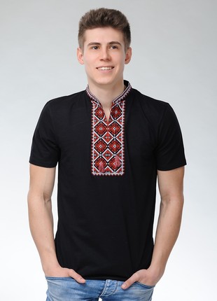 Men's t-shirt with embroidery  "Otaman" M-52 photo