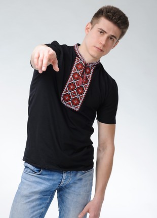 Men's t-shirt with embroidery  "Otaman" M-51 photo
