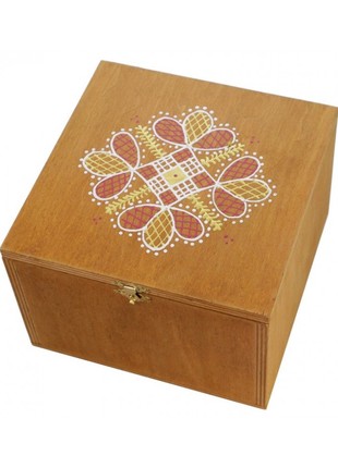 Set: WOODEN BOX, THREE WOODEN ANGELS, HERBAL TEA, HAY4 photo
