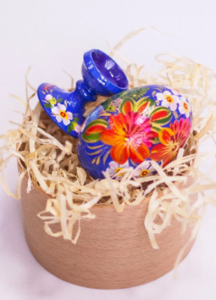 Church Floral Easter Egg and Stand, Ukrainian Pysanka, Easter Decor10 photo