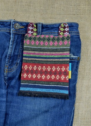 Women's belt bag-wallet "Haman tapestry Z" in ethno style.1 photo
