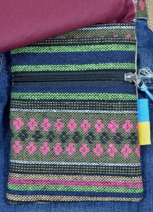 Women's belt bag-wallet "Haman tapestry Z" in ethno style.4 photo
