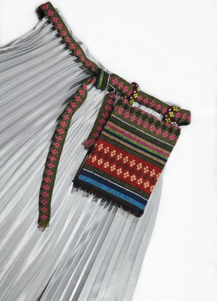 Women's belt bag-wallet "Haman tapestry Z" in ethno style.7 photo