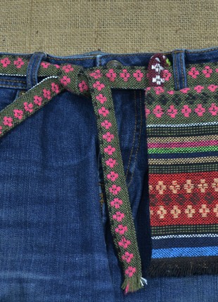 Women's belt bag-wallet "Haman tapestry Z" in ethno style.8 photo