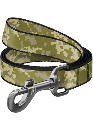 WAUDOG Nylon dog leash, “Military” design, size M, 122 cm L, 20 mm W