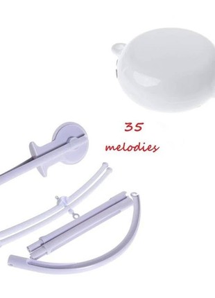 Musical baby mobile with bracket, Baby mobile "Bears and deers" for girl7 photo