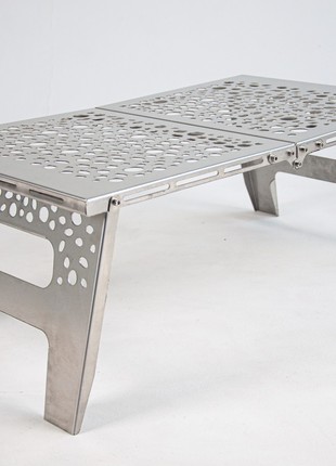 Tourist table for camping. Folding table! Table made of stainless steel!2 photo
