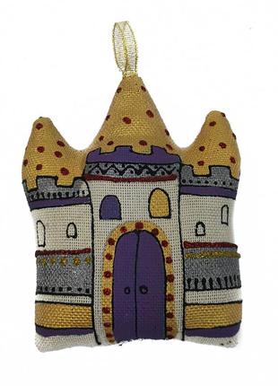 Handmade toy textile castle