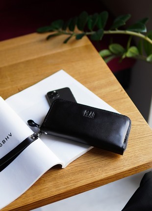 Zipper L leather wallet