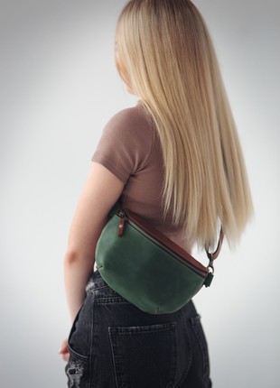 Leather Sling Bags | Small Womens Bag | Versatile Bum Bag Personalized | Banana Bag | Everyday Comfortable Crossbody Bag | Hip bag2 photo