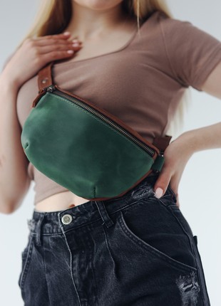 Leather Sling Bags | Small Womens Bag | Versatile Bum Bag Personalized | Banana Bag | Everyday Comfortable Crossbody Bag | Hip bag3 photo