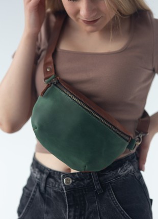 Leather Sling Bags | Small Womens Bag | Versatile Bum Bag Personalized | Banana Bag | Everyday Comfortable Crossbody Bag | Hip bag4 photo