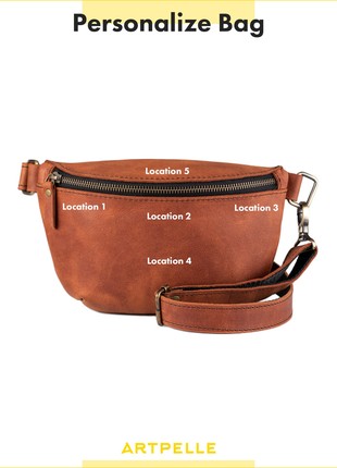 Leather Sling Bags | Small Womens Bag | Versatile Bum Bag Personalized | Banana Bag | Everyday Comfortable Crossbody Bag | Hip bag8 photo