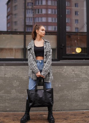 Women's leather Shopper bag2 photo