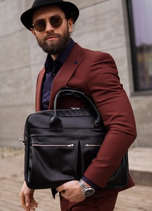 Leather Business briefcase2 photo