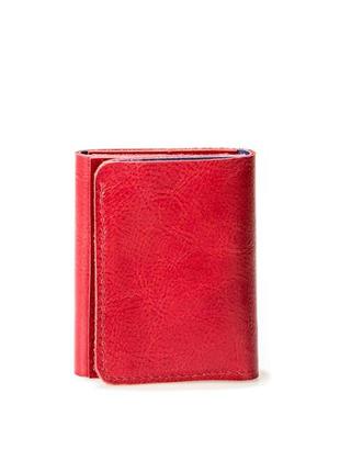 Coin button smooth leather wallet with zipped pocket1 photo