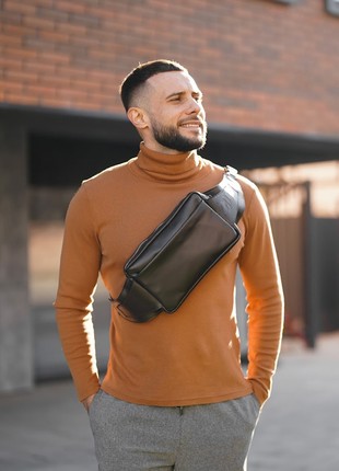 Men's leather bag Fanny pack4 photo