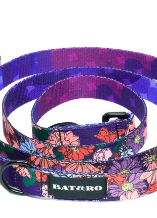 Nylon dog leash BAT&RO "Violet" 6ft (180cm)2 photo