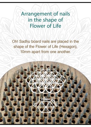 Sadhu Board Oh! SADHU for Yoga from 100% Natural Ash Wood, Namaste5 photo