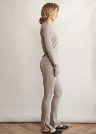 Slim-fit longsleeve in grey3 photo