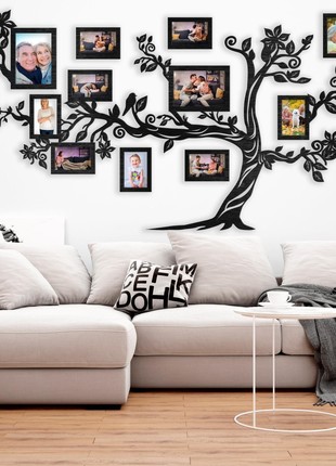 Wooden family tree with Frames, Wall Decorations for Living Room