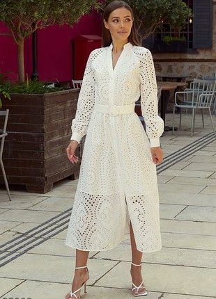 FEMININE EMBROIDERED MIDI DRESS GEPUR1 photo