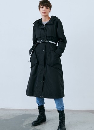 BLACK CLOAK WITH HOOD GEPUR1 photo