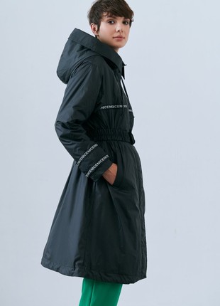 BLACK CLOAK WITH AN INSCRIPTION GEPUR5 photo