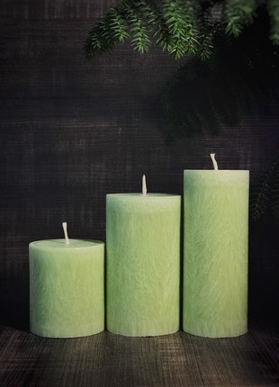 Set of 3 Palm Wax Candles | Handmade3 photo