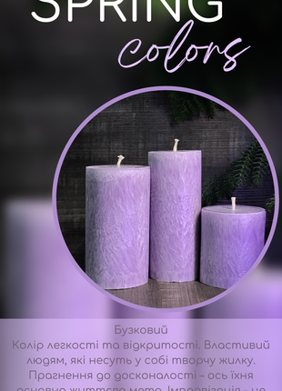 Set of 3 Palm Wax Candles | Handmade6 photo