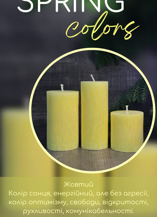 Set of 3 Palm Wax Candles | Handmade8 photo