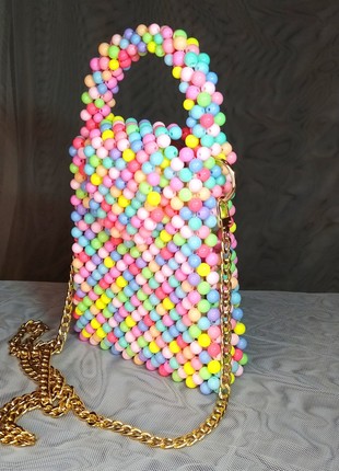 Handmade Bag of beads "Spring mood"4 photo