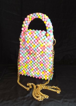 Handmade Bag of beads "Spring mood"2 photo