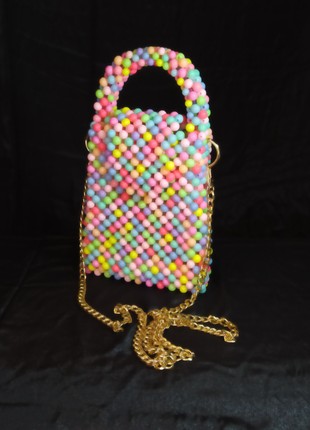 Handmade Bag of beads "Spring mood"3 photo