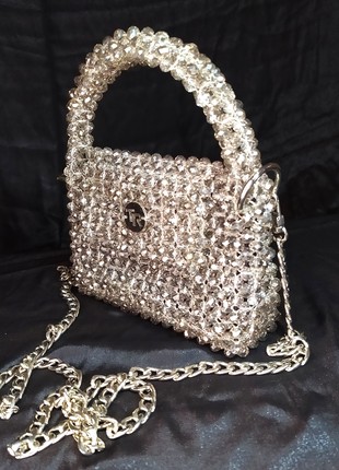 Handmade Bag of beads "Elegance"3 photo