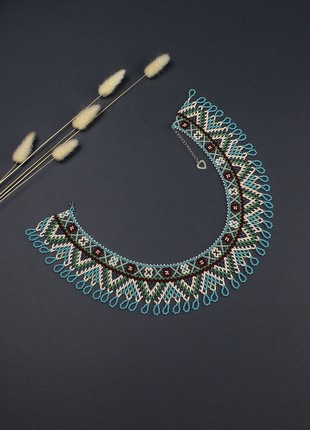 Beaded bib necklace statement accessories for women