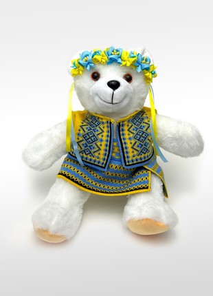 Soft plush toy Bear in national clothes