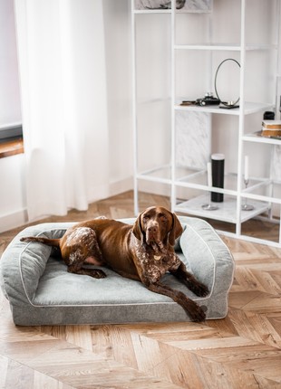 Orthopedic dog bed Harley and Cho Sleeper Gray M 65x90 cm (3103193)