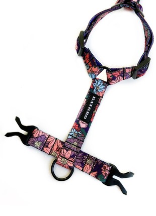 Nylon dog h-harness BAT&RO "Violet", size M3 photo