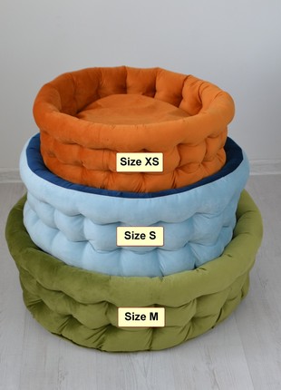 Personalized Emerald Green Dog Bed - 23.6 in. (60 cm.)6 photo