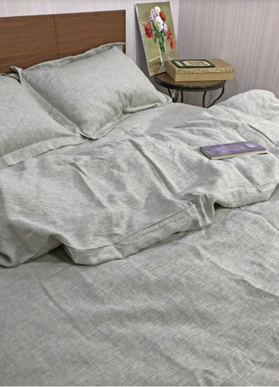 Bed linen made of colored linen Double